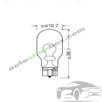 Крушка, мигач W16W Osram Standard 12V 16W- 2бр.