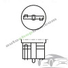 Крушка, светлини за паркиране W3W Bosch Pure Light 12V, 3W- 2бр.