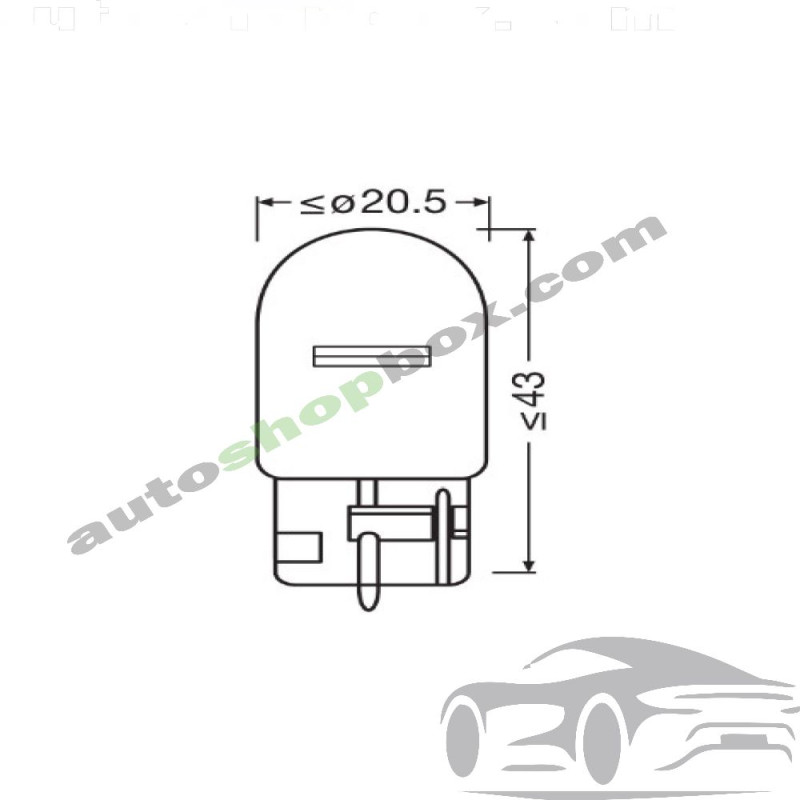 Крушка, мигач WY21W Osram 12V 21W- 2бр.
