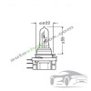 Крушка, фар за дълги светлини H15 Osram Standard 12V, 55/15W-1бр