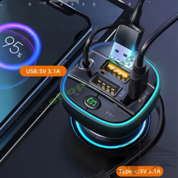 Адаптер за запалка + Трансмитер Bluetooth 