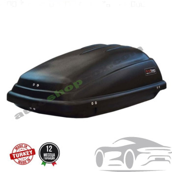 Компактен автобокс (куфар за покрив) FirstBag 250L - Черен