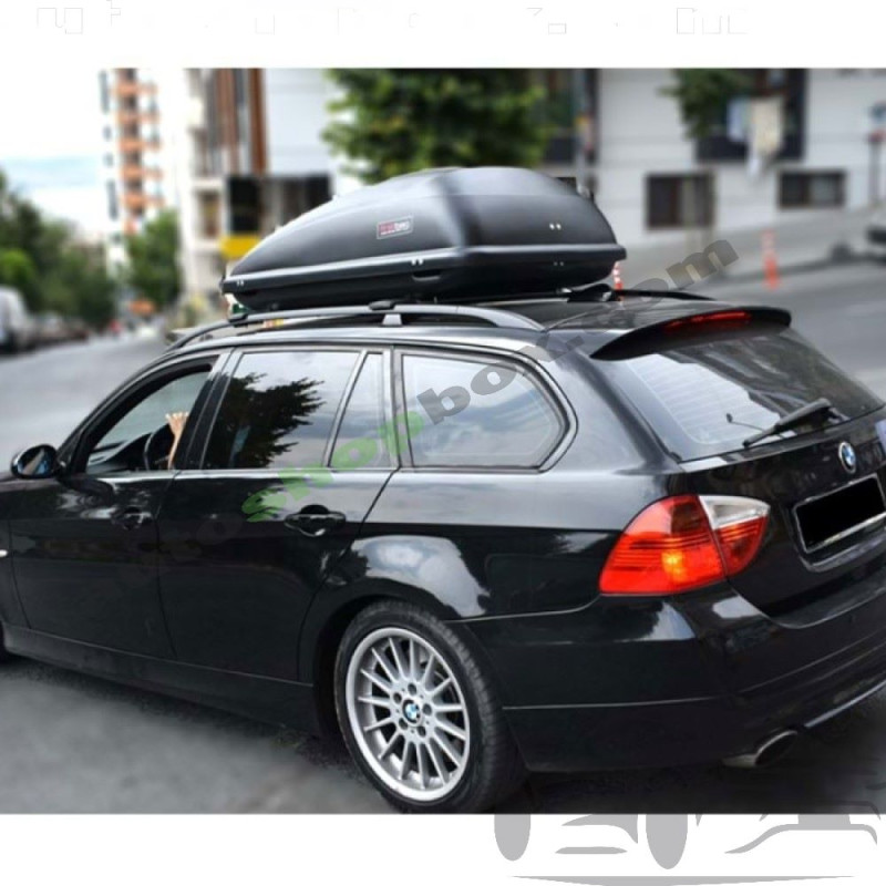 Компактен автобокс (куфар за покрив) FirstBag 250L - Черен