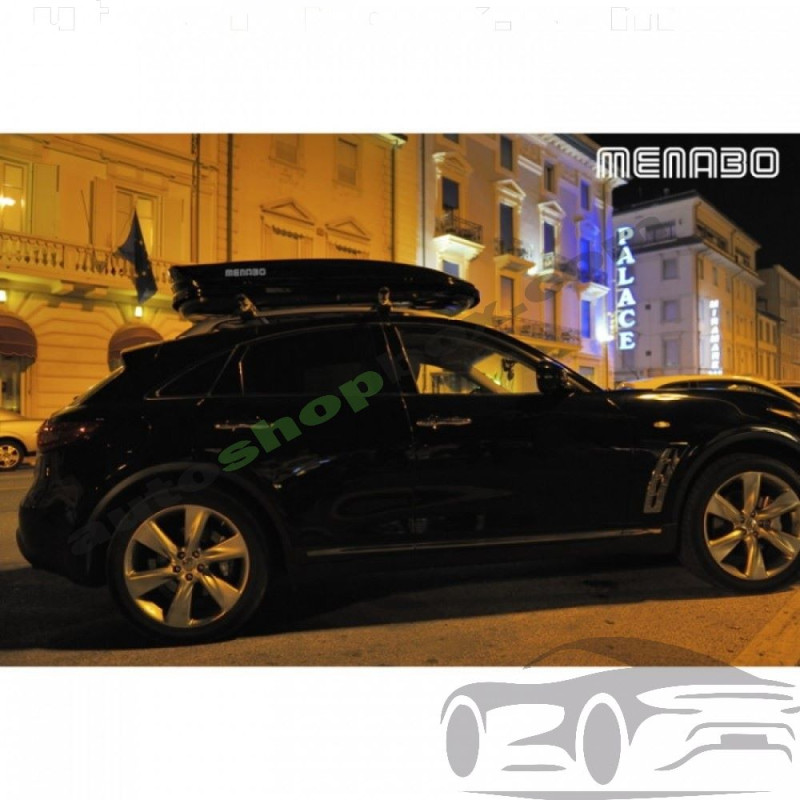 Премиум автобокс Menabo Mania 320L - Черен Металик (Италия, 24 месеца гаранция)