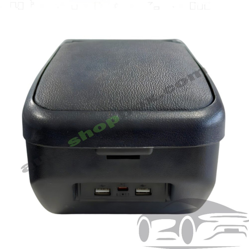 Универсален подлакътник за кола с 6 порта за зареждане (4x USB + 2x Type-C)
