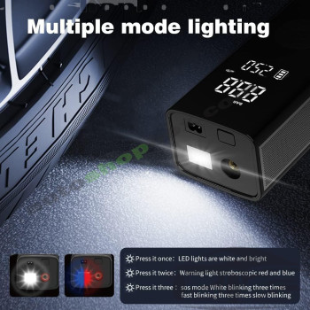 Акумулаторен Смарт Компресор за Гуми с LCD Дисплей 120W