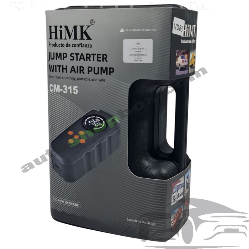 Акумулаторен Бустер за Кола и Компресор 3-в-1 Jump Starter 1250A