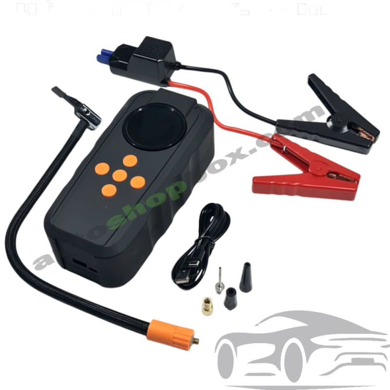 Акумулаторен Бустер за Кола и Компресор 3-в-1 Jump Starter 1250A