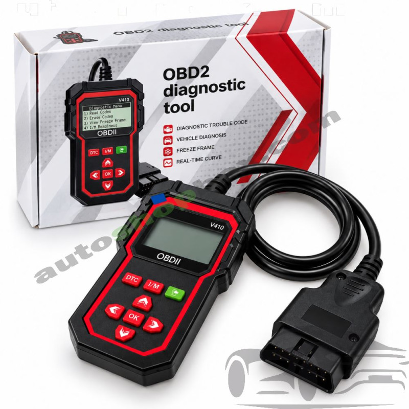 Уред за автодиагностика OBD2 V410 (9-18V) PG673 – чете и трие грешки