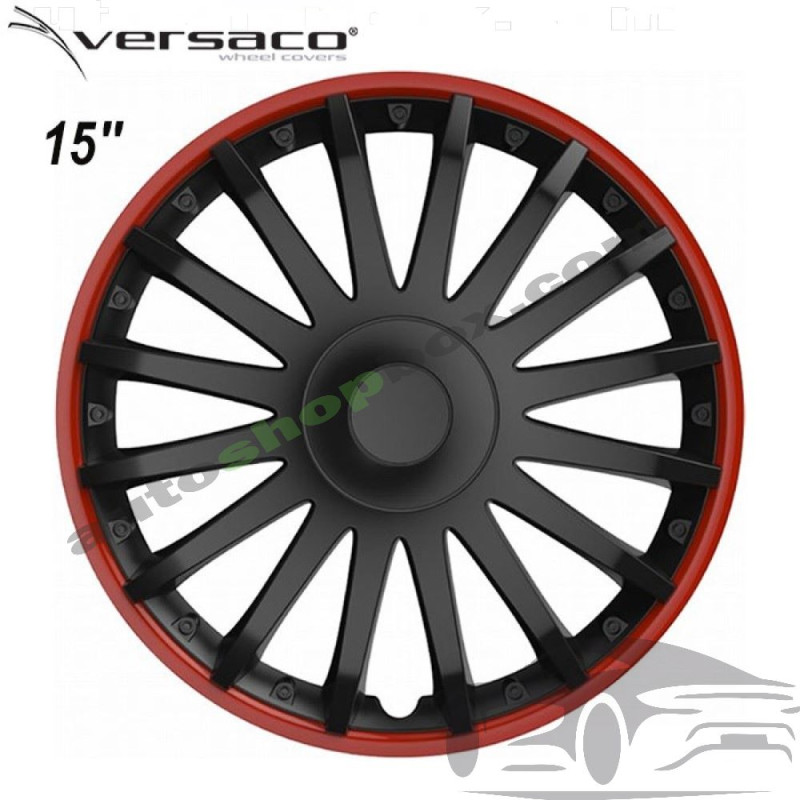 Тасове за джанти 15'' Versaco Crystal RO Black, комплект 4 бр.