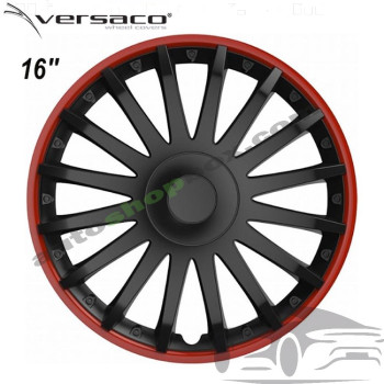 Тасове за джанти 16'' Versaco Crystal RO Black, комплект 4 бр.