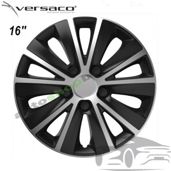 Тасове за джанти 16'' Versaco Rapid Silver / Black, комплект 4 бр.