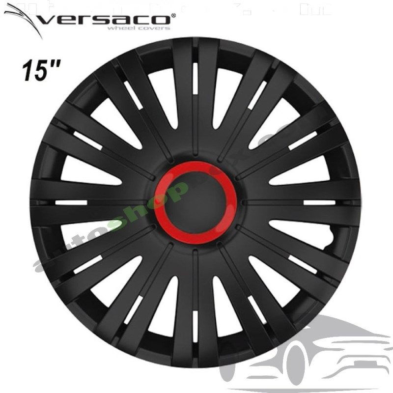 Комплект тасове за джанти 15" Versaco Active RR Black (4 бр.)