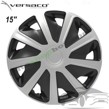 Комплект тасове за джанти 15" Versaco Craft Silver BC (4 бр.) - за автомобили и микробуси