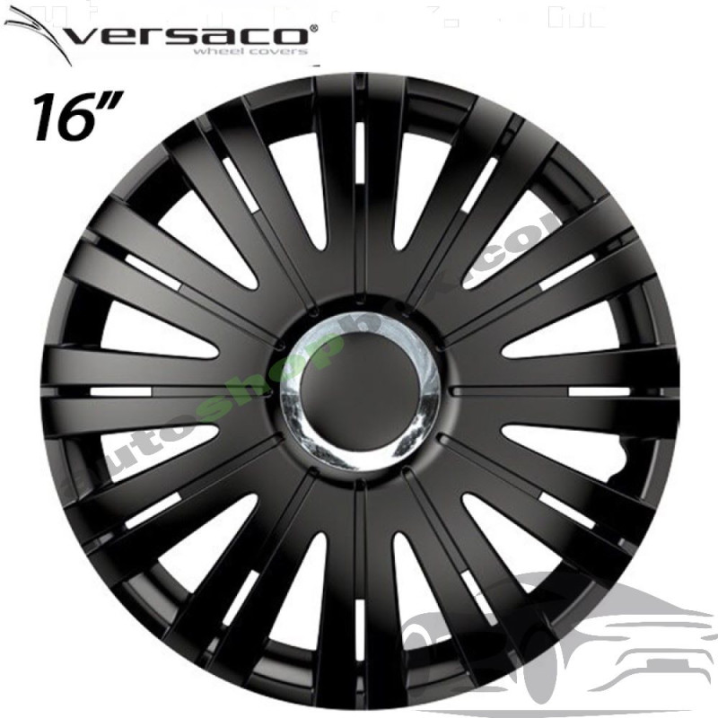 Тасове за джанти 16'' Versaco Active RC Black, комплект 4 бр.