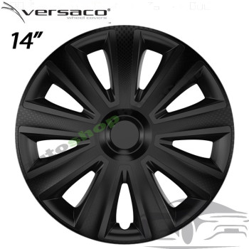 Комплект тасове за джанти 14" Versaco Carbon Aviator Black (4 бр.)