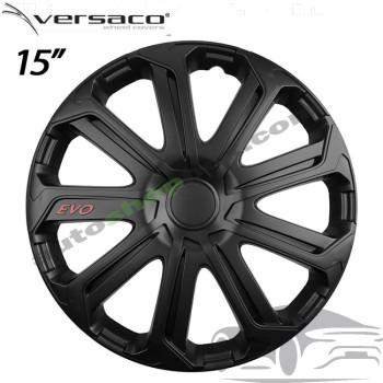 Комплект тасове за джанти 15" Versaco Evo Black (4 бр.)