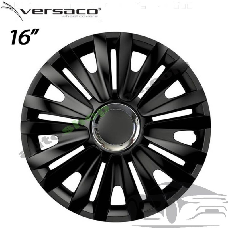 Тасове за джанти 16'' Versaco Royal RC Black, комплект 4 бр.