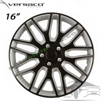 Тасове за джанти 16'' Versaco Dakar NC Black / Silver, комплект 4 бр.