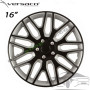 Тасове за джанти 16'' Versaco Dakar NC Black / Silver, комплект 4 бр.