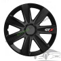 Тасове за джанти 13" Versaco Carbon GTX - 4 броя (Черно и Сребристо)
