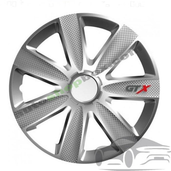 Тасове за джанти 13" Versaco Carbon GTX - 4 броя (Сребристо)