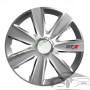 Тасове за джанти 13" Versaco Carbon GTX - 4 броя (Сребристо)