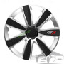 Тасове за джанти 13" Versaco Carbon GTX - 4 броя (Черно и Сребристо)