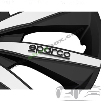 Тасове за джанти 15" Sparco MILANO - 4 броя (Черно и Сребристо)