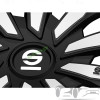 Тасове за джанти 15" Sparco MILANO - 4 броя (Черно и Сребристо)
