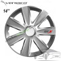 Комплект тасове за джанти 14" Versaco Carbon GTX Silver (4 бр.)