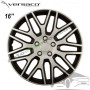 Тасове за джанти 16'' Versaco Dakar Silver / Black, комплект 4 бр.