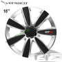 Тасове за джанти 16'' Versaco Carbon GTX Black / Silver, комплект 4 бр.